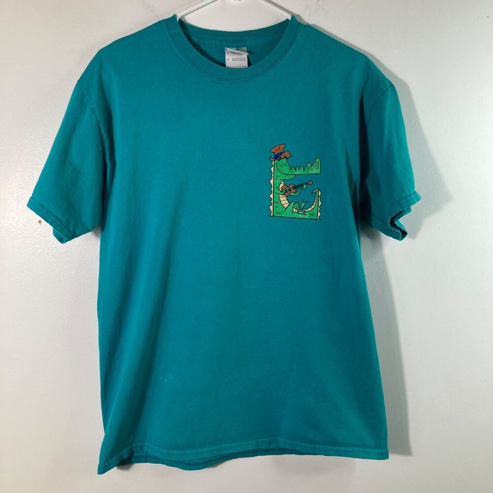 Mens Gildan Tampa Bay Ukulele Getaway Tee Shirt Green M Cotton